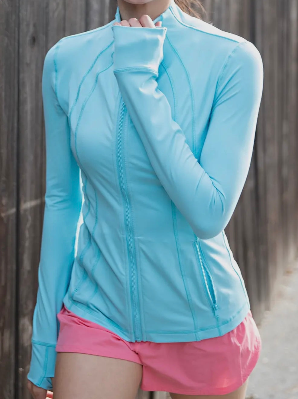 Buttery Soft Fitted Front Zip Up
