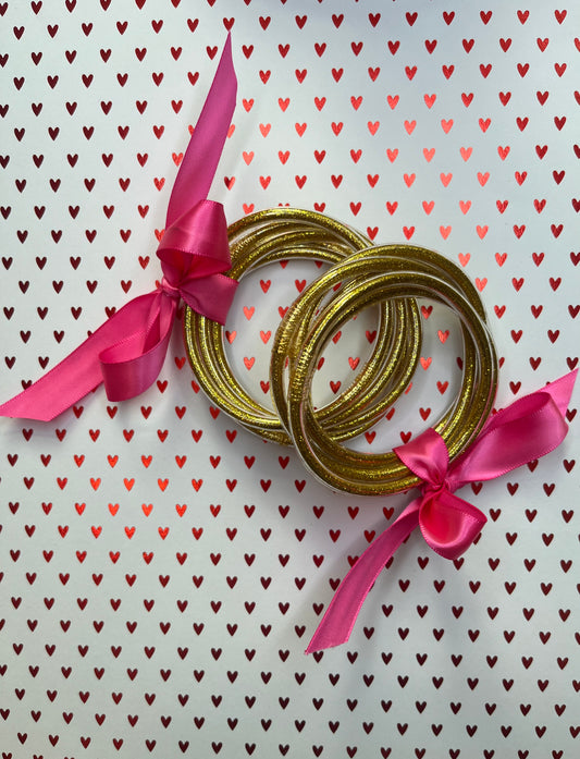 Gold Jelly Bangles