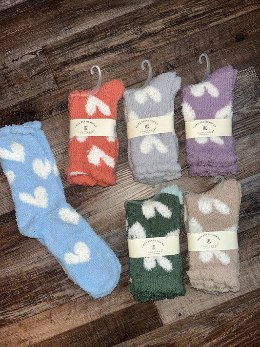 Luxury Soft Heart Pattern Mini Crew Sock